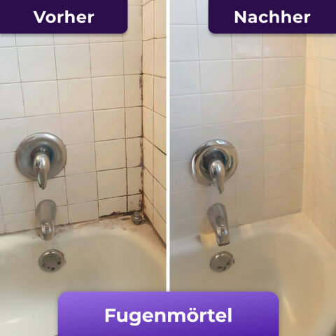 Avant et après NuroClean sur des joints